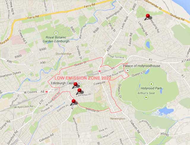 Click on a locator pin to view details of each flat to let 
